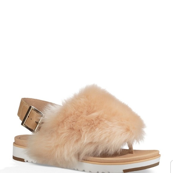 uggs fuzzy sandals